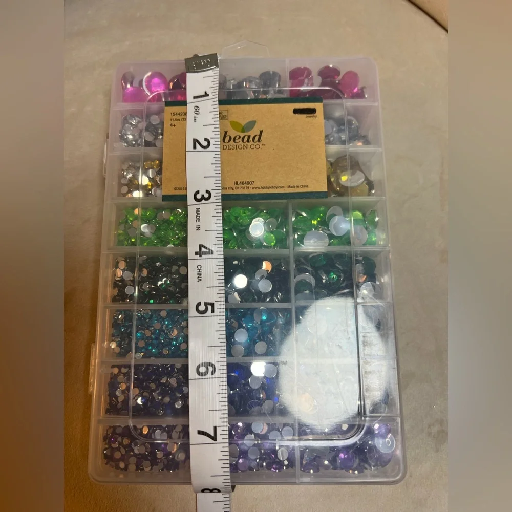 Rhinestone Box‎ Round Flatback  multiple colors